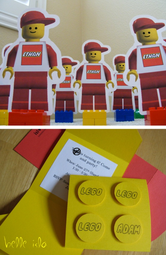 Printable Lego Invitation Cards 2018