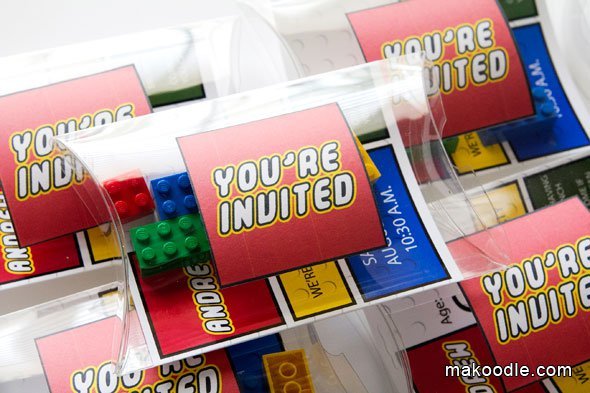 Printable Lego Invitations 2016