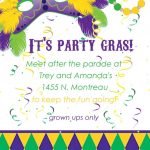 Printable Mardi Gras Invitations