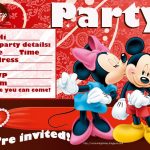 Printable Mickey Mouse Birthday Invitations Free