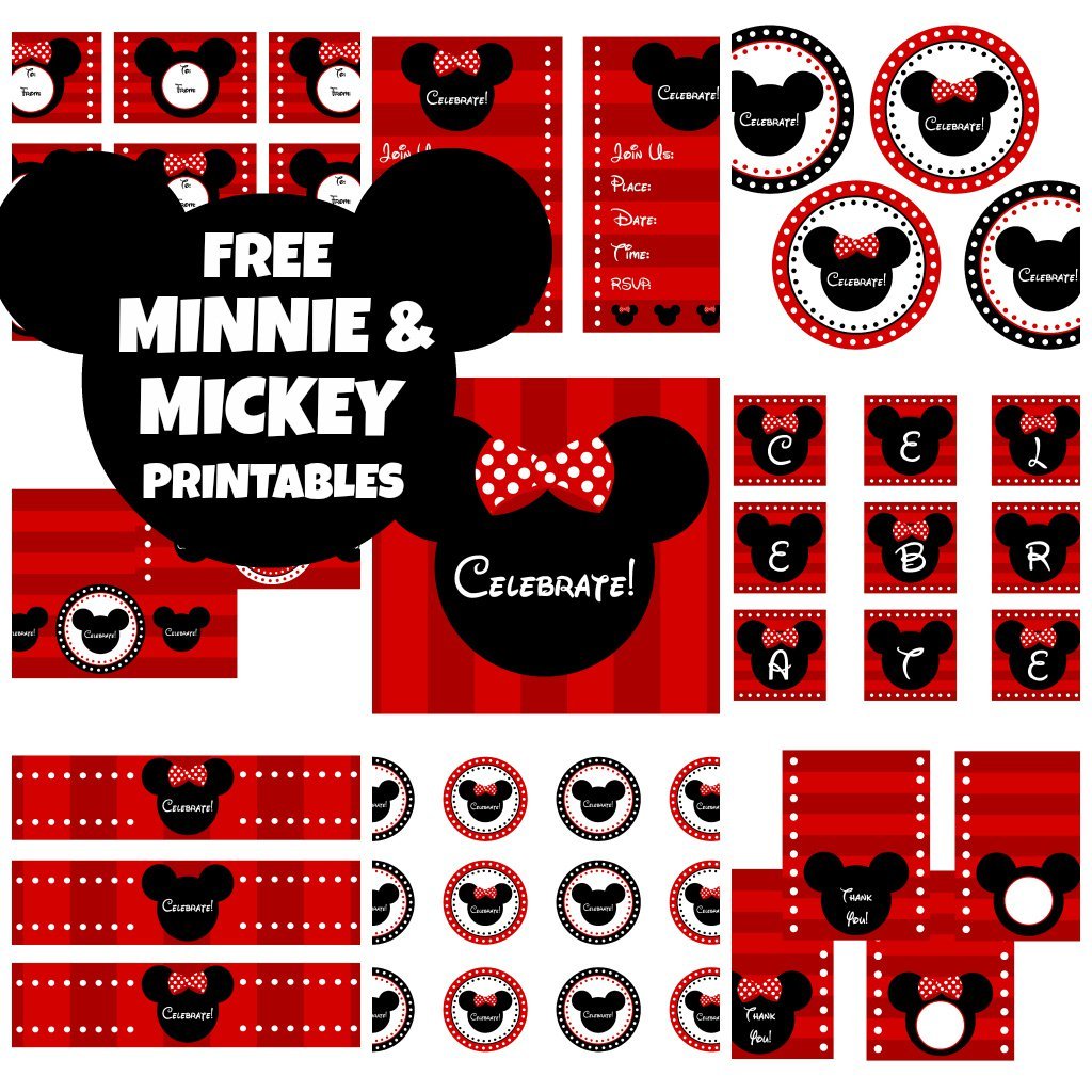 Printable Mickey Mouse Party Decorations