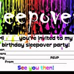 Printable Party Invitations Free Girls