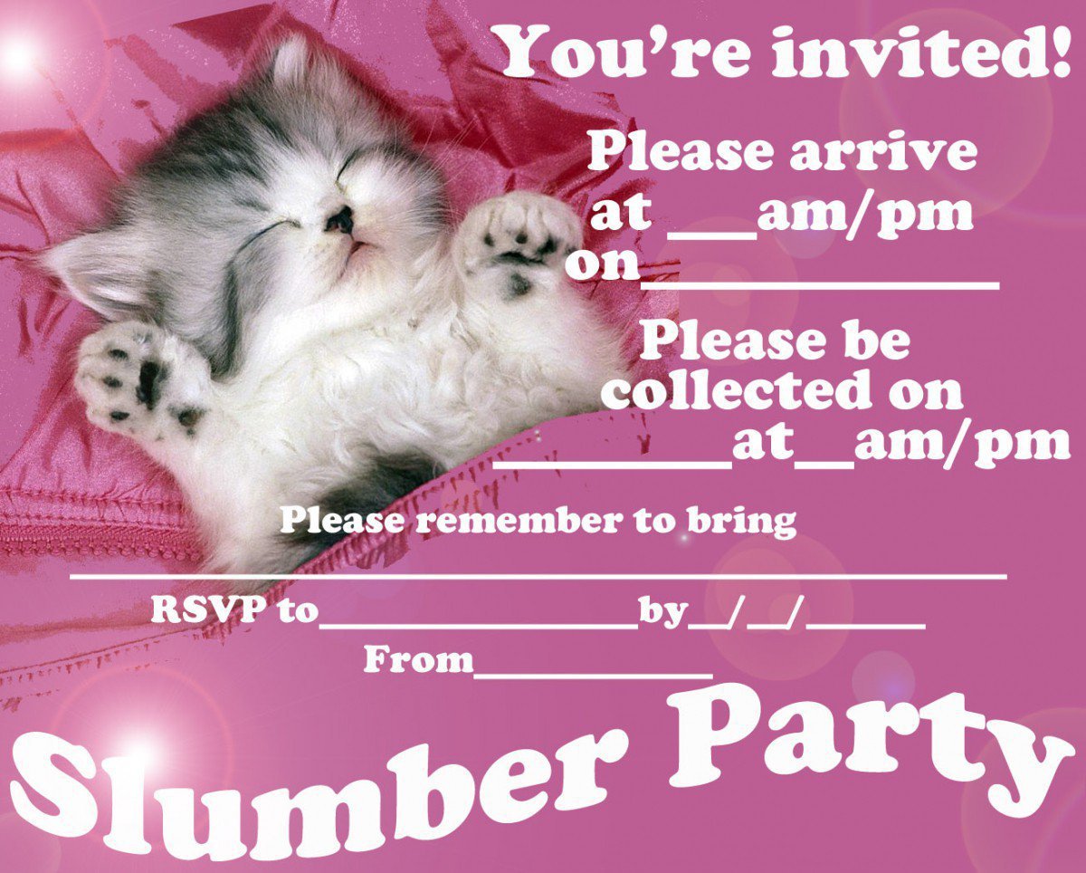 Printable Party Invitations Kids 2016