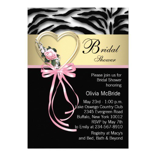 Printable Pink Zebra Print Invitations 2016