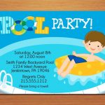 Printable Pool Party Invitations For Boys