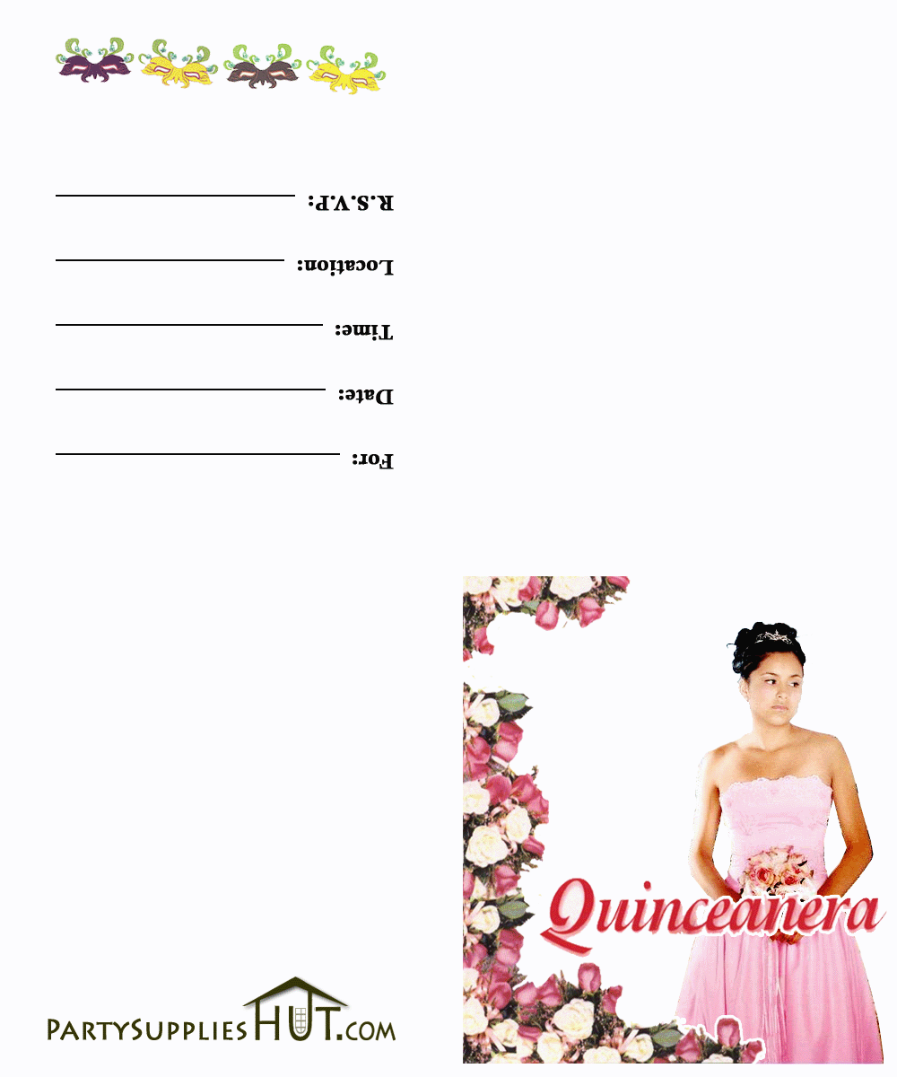 Printable Quinceanera Invitations