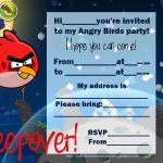 Printable Sleepover Invitations For Boys