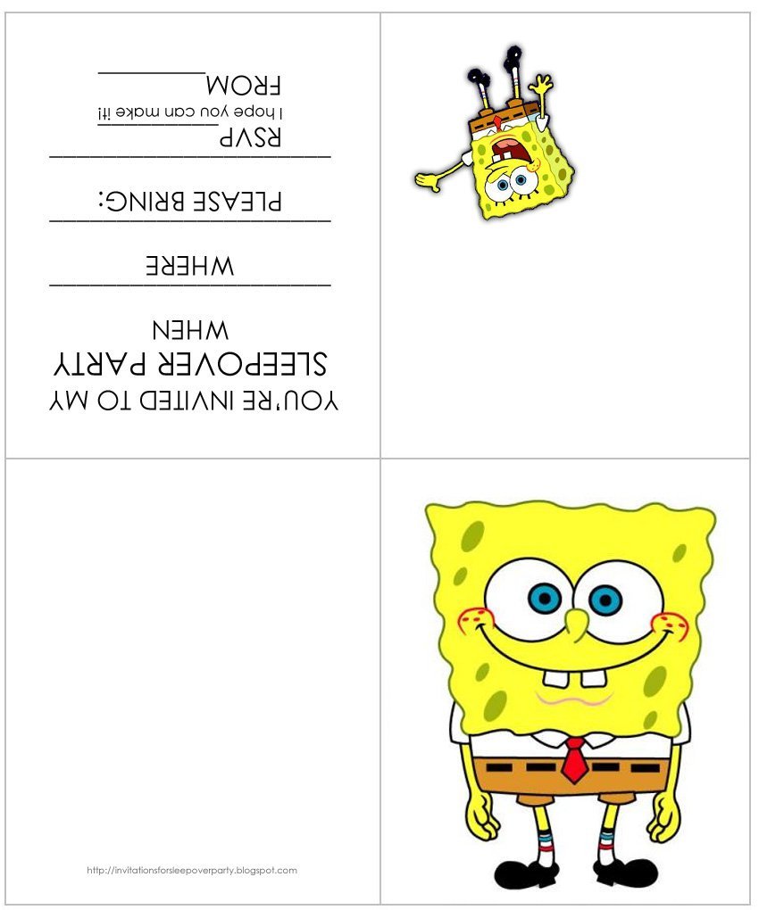Printable Sleepover Invitations For Girls Free 2018