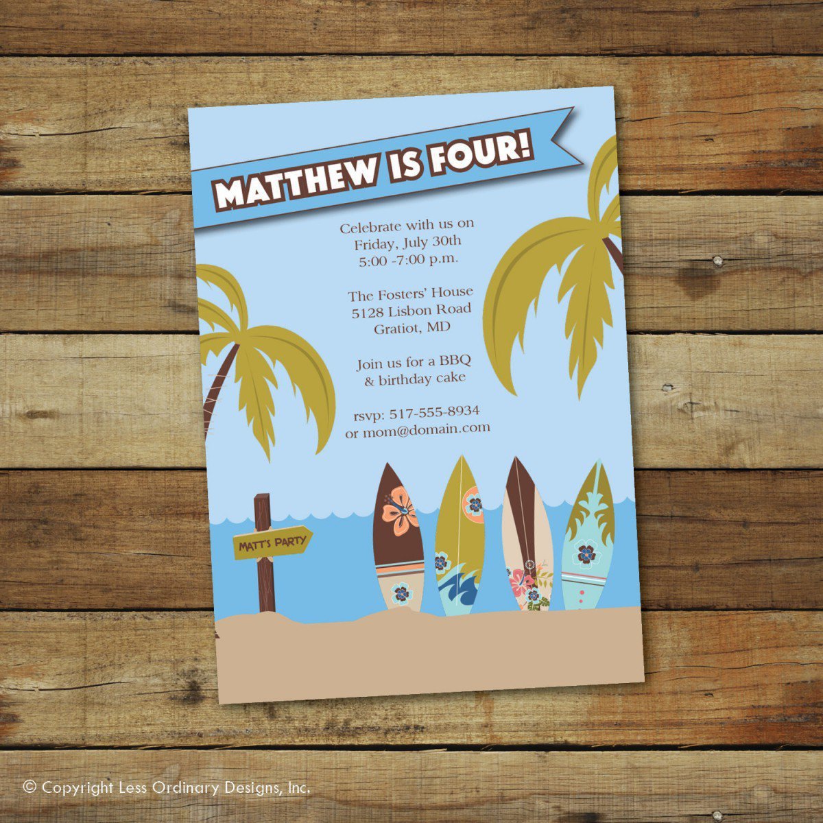 Printable Swim Party Invitations 2017