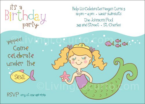 Printable Swim Party Invitations