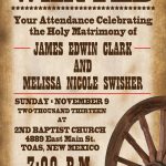 Printable Western Wedding Invitation Templates
