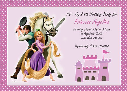 Rapunzel Printable Invitations 2015