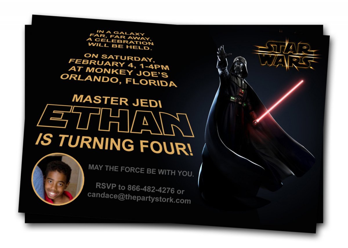 Star Wars Birthday Party Printable Invitations