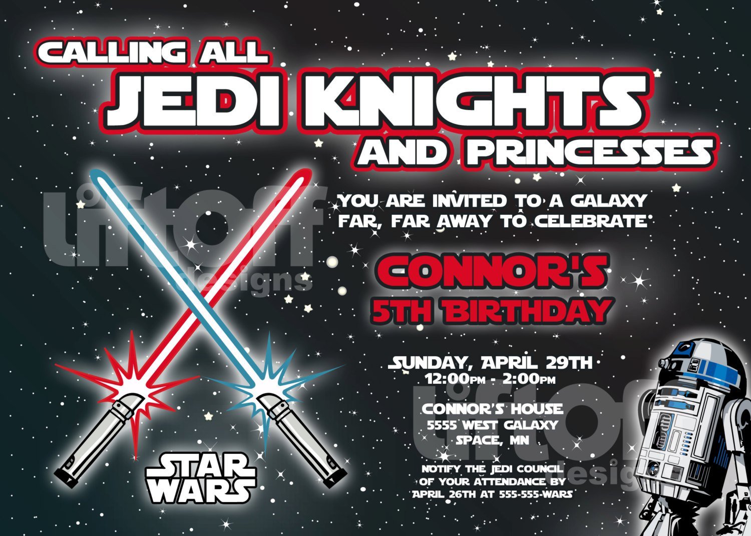 Star Wars Clone Wars Birthday Invitations Printable