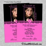 Printable Sweet 16 Invitation Cards