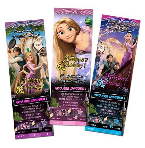 Tangled Birthday Party Printable Invitations 2016