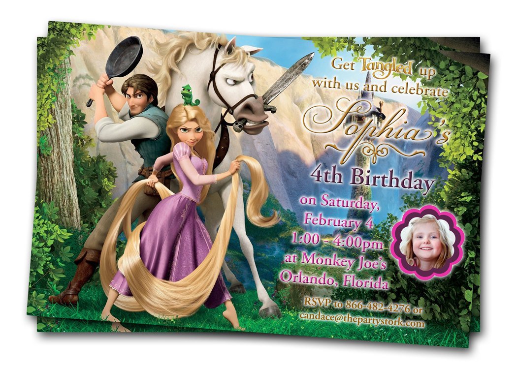 Tangled Invitation Template Free