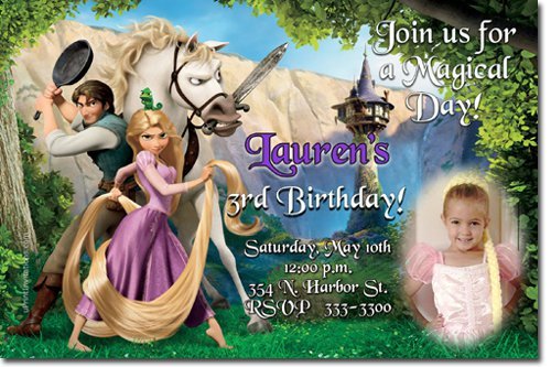 Tangled Printable Invitations 2015