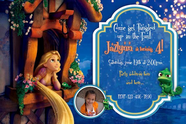 Tangled Printable Invitations 2016