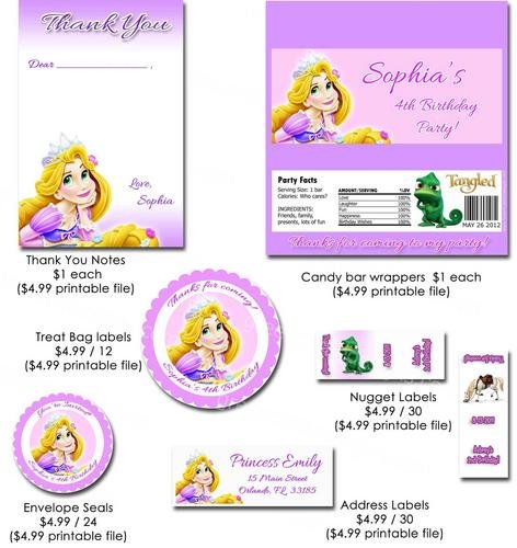Tangled Printable Invitations 2017