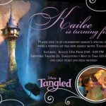 Tangled Printable Invitations