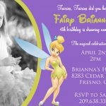 Printable Tinkerbell Birthday Invitations