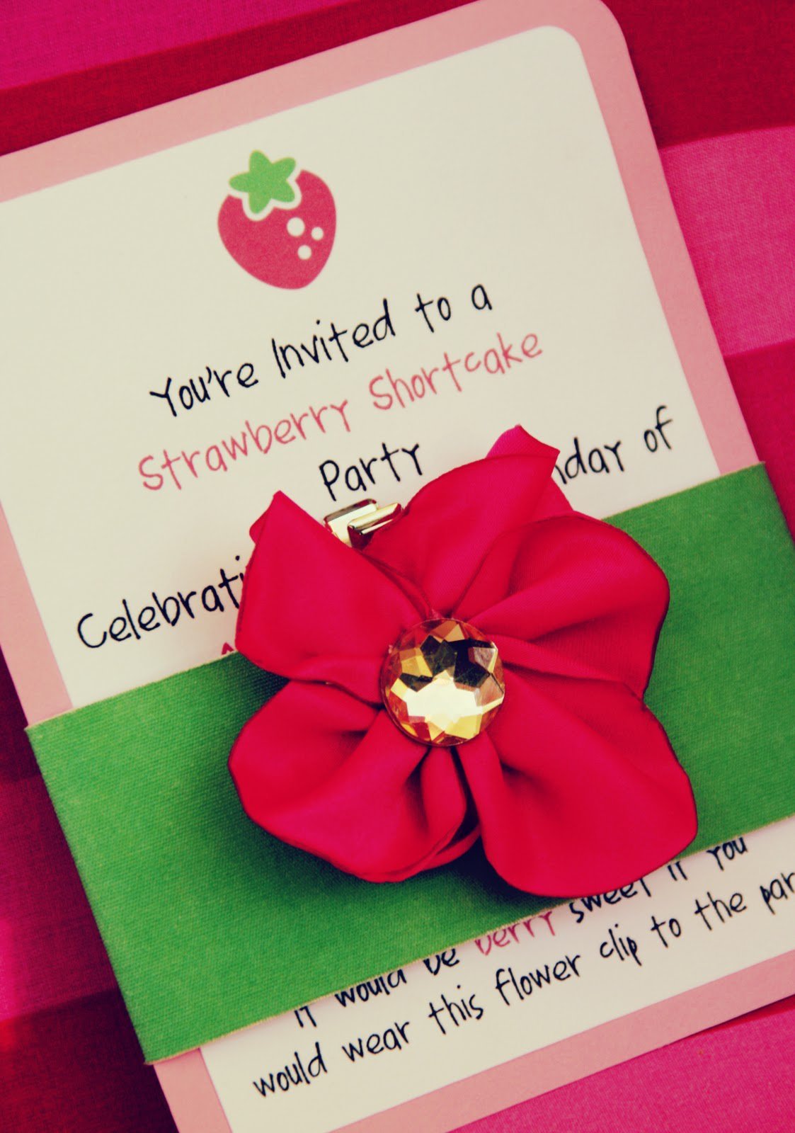 Tiny Prints Strawberry Shortcake Invitations