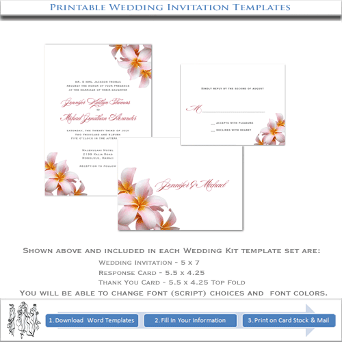 Wedding Invitations Printable Templates 2018