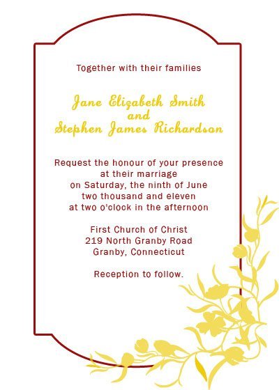 Wedding Invitations Printable Templates Free