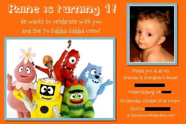 Yo Gabba Gabba Printable Invitations 2016