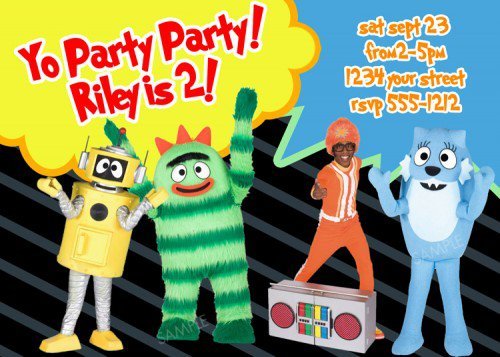 Yo Gabba Gabba Printable Invitations 2017