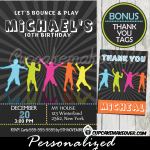 10 Birthday Jump Party Invitations