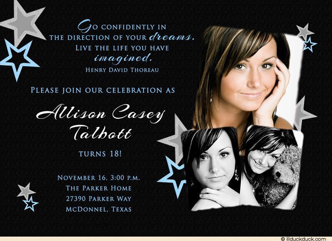 18th Birthday Invitations Ideas