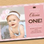 1st Birthday Princess Invitations