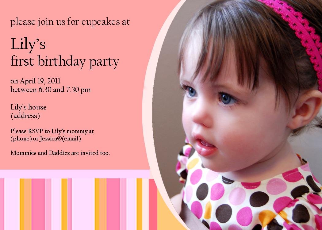 7 Year Old Girl Invitation