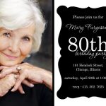 80th Birthday Invitations Free