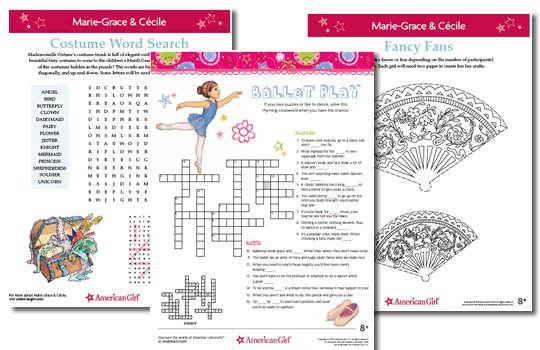 American Girl Doll Free Printables