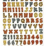 Zebra Print Block Letters