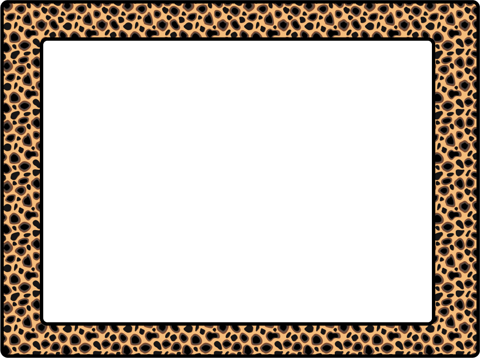 Animal Print Border Template