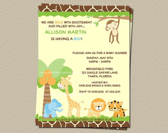 Animal Print Invitation Templates Free