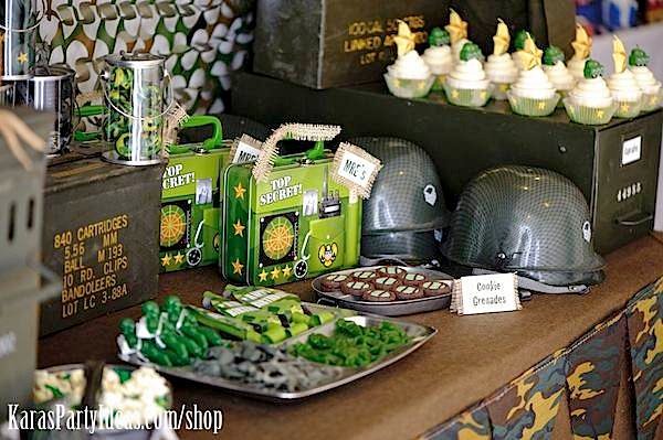 Army Themed Birthday Party Food Ideas