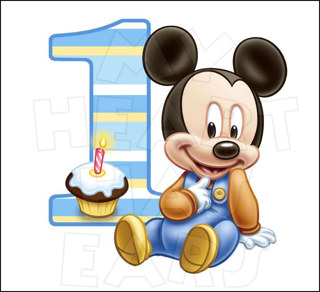 Baby Mickey Mouse Birthday Clip Art