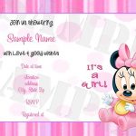 Baby Minnie Mouse Invitations Template