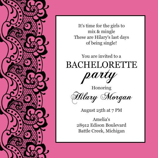 Bachelor Party Invitations Templates