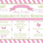 BacheloretternWeekend Itinerary Templates