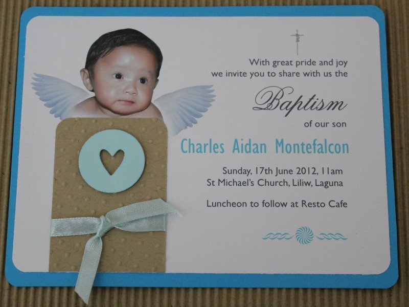 Baptism Invitation Cards