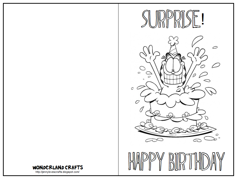 Birthday Cards To Print For Free And Color