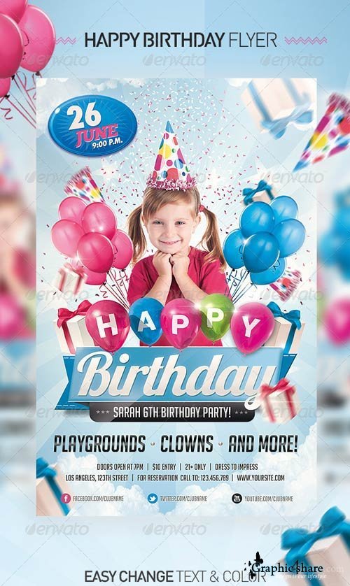 Birthday Invitation Templates Photoshop