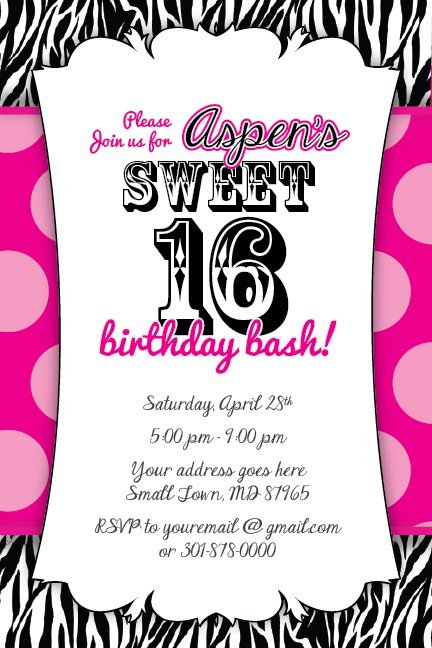 Birthday Invitation Templates Print