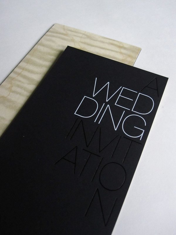 Black And White Wedding Invitations